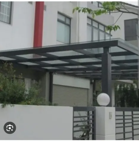 Mái che giếng trời bằng kính cường lực