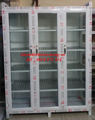 Mẫu chạn bếp nhôm kính đẹp