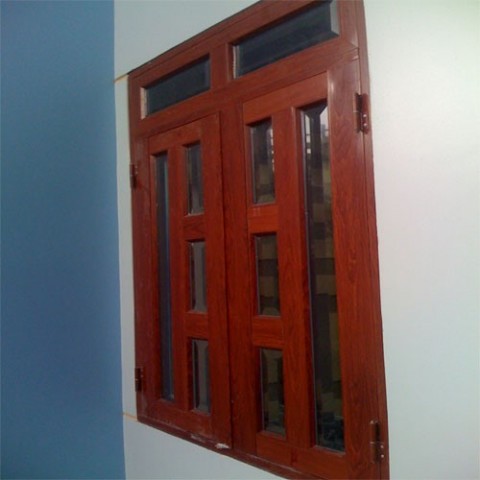 Cửa nhôm kính giả gỗ