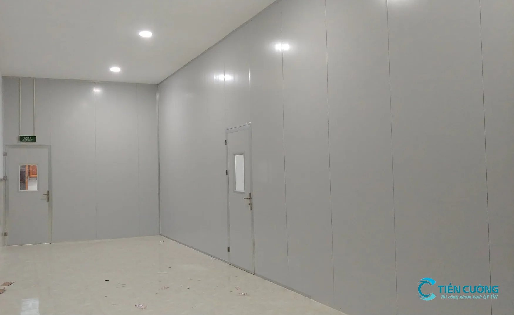 Vách ngăn panel - mẫu cấu tạo khung, nẹp và điểm nối panel Vách ngăn panel mẫu minh họa cho phần cấu tạo khung, nẹp và điểm nối panel