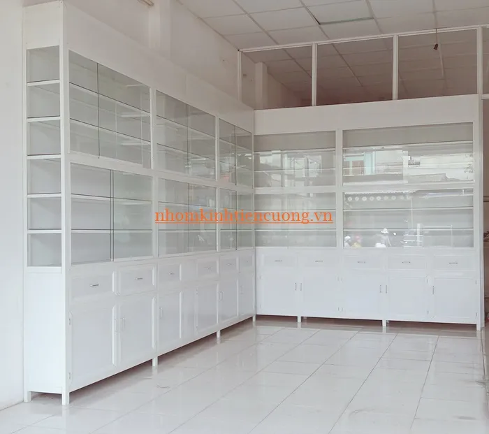 Tủ thuốc tây chia khoang theo nhu cầu Mẫu tủ thuốc tây nhiều khoang đặt đóng