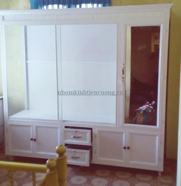 Tủ Nhôm Kính Cao Cấp - Thi Công Trọn Gói Giá Tận Xưởng - hình ảnh thực tế Tủ nhôm kính 1