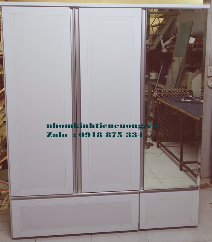 Tủ quần áo nhôm kính 1