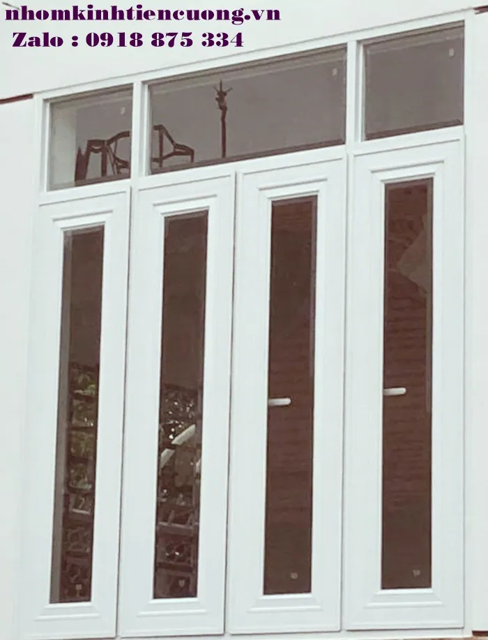 Lắp khung cánh và kính cường lực đúng kích thước Thi công cửa nhôm kính cường lực tại công trình
