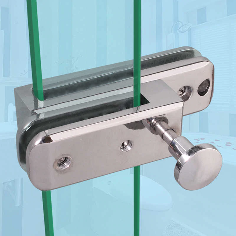 Khóa sàn cửa kính mở quay cần lắp đúng vị trí Khóa sàn cho cửa kính cường lực mở quay