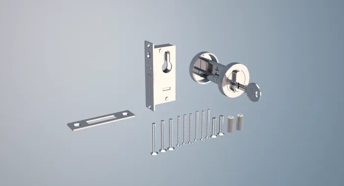 Khóa cửa lùa kính cường lực cần đồng bộ với ray trượt Khóa cửa kính cường lực cho cửa lùa