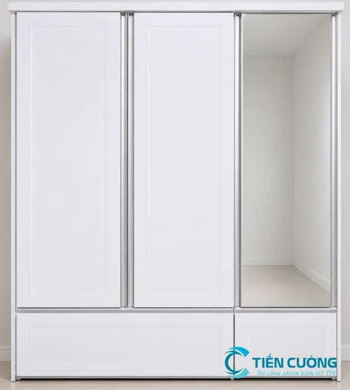 Tủ Quần Áo Nhôm: Giải Pháp Nội Thất Bền Đẹp, Hiện Đại - hình ảnh thực tế Thi công tủ nhôm kính cao cấp