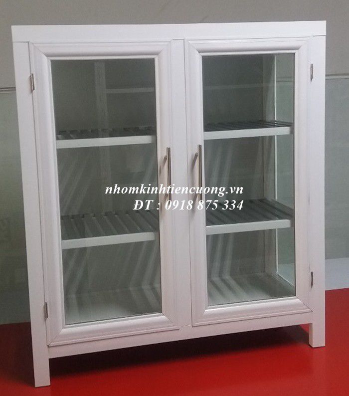 tủ chén nhôm nhỏ mini đẹp cho bếp nhỏ