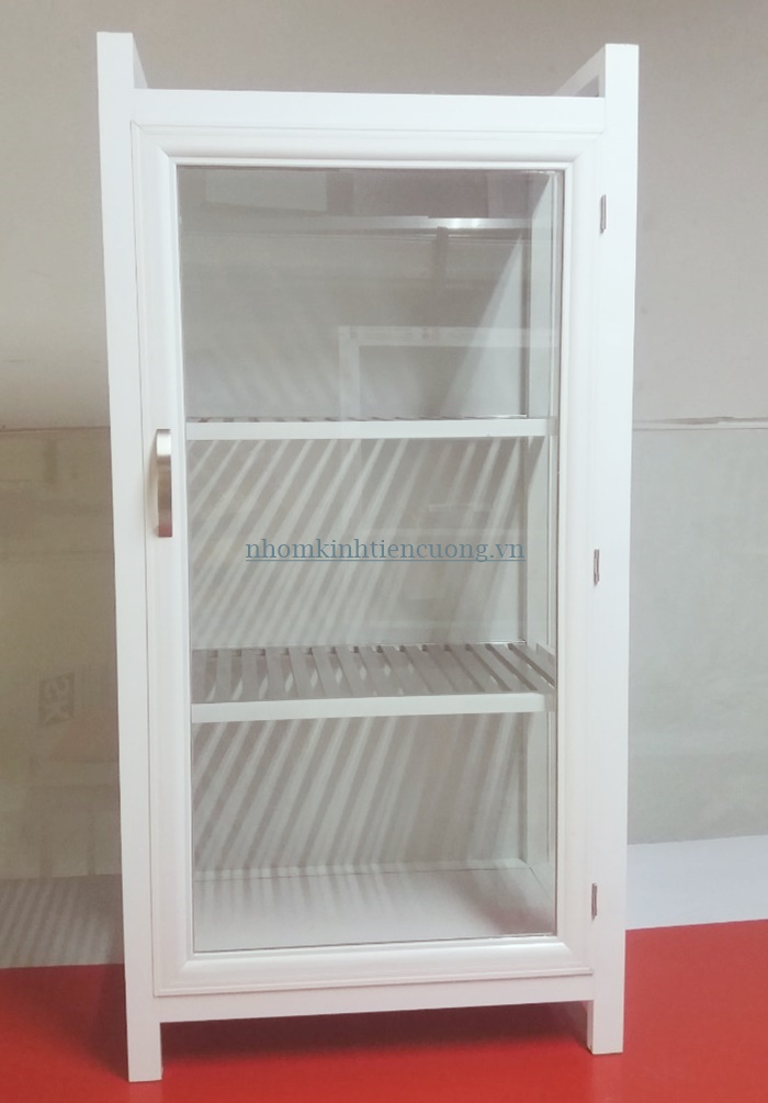 Tủ chén nhôm kính 23