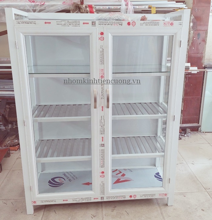 Tủ chén nhôm kính 24