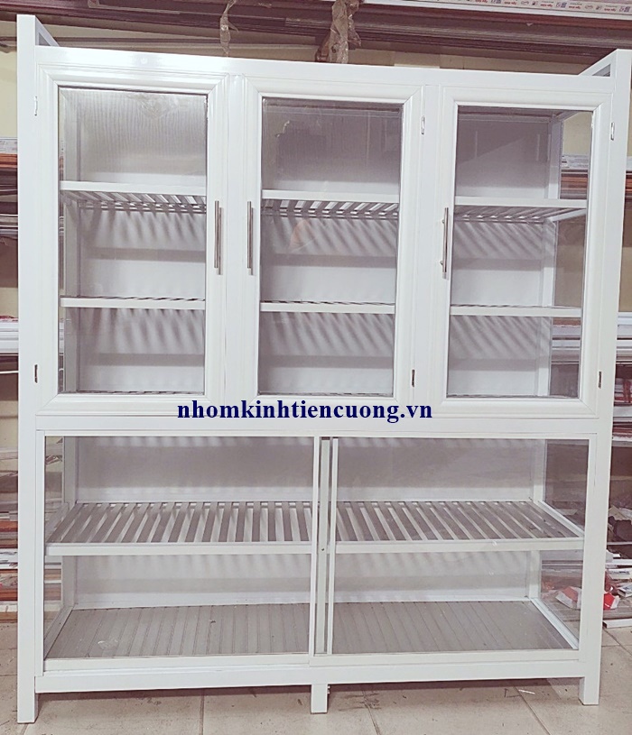 Tủ chén nhôm kính 20