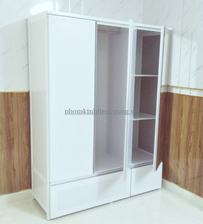 Tủ nhôm kính nhiều ngăn tiện lợi