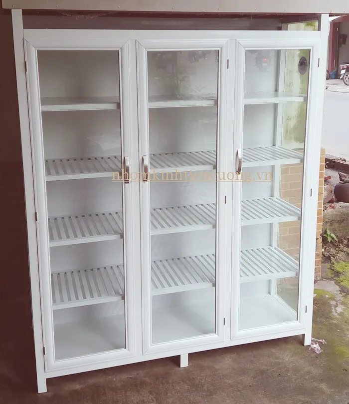 Tủ Nhôm Kính Cao Cấp - Thi Công Trọn Gói Giá Tận Xưởng - hình ảnh thực tế Tủ nhôm kính 9
