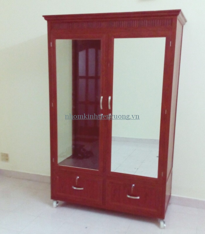 Tủ quần áo nhôm kính 9