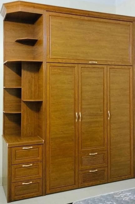 Tủ quần áo nhôm kính vân gỗ 5