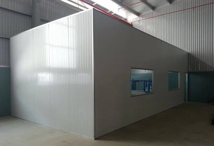 Vách ngăn panel - hình ảnh công trình vách nhôm kính 1 Vách ngăn panel mẫu thi công thực tế bổ sung 1