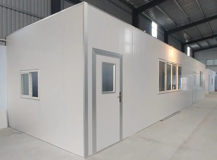 Vách ngăn panel - hình ảnh công trình vách nhôm kính 3 Vách ngăn panel mẫu thi công thực tế bổ sung 3