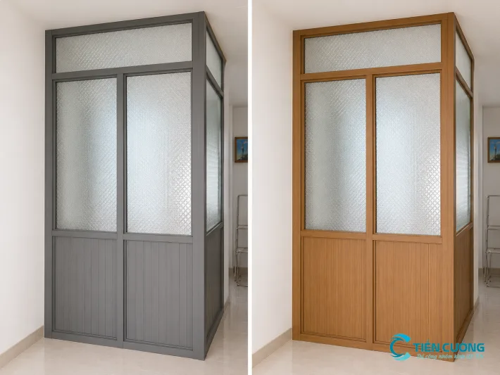 Bố trí vách nhôm kính phòng ngủ nhỏ - hình ảnh minh họa 2 Bố trí vách nhôm kính phòng ngủ nhỏ - kiểm tra phương án thi công 2