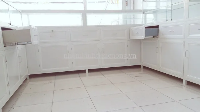Mặt bằng nhà thuốc hoàn thiện Mặt bằng nhà thuốc hoàn thiện gọn và dễ quan sát