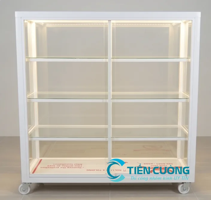 Tủ Bán Hàng Nhôm Kính Có Bền Không? Ưu Nhược Điểm Cần Biết - hình ảnh thực tế Tủ bán hàng dễ vệ sinh