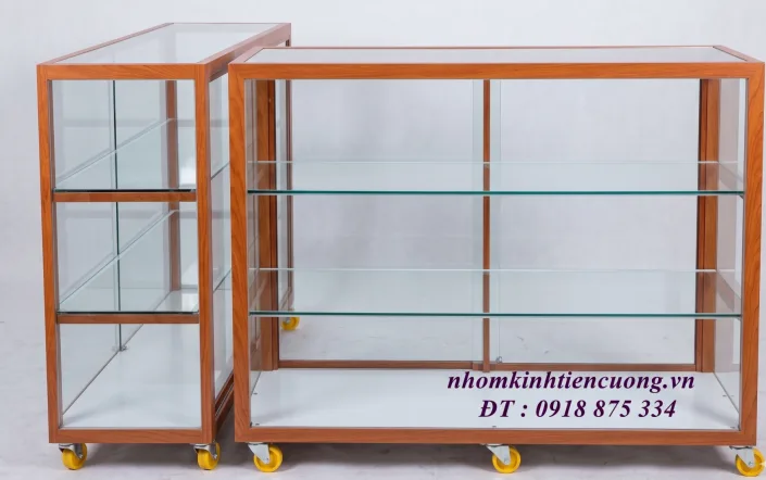 Các Chất Liệu Tủ Bán Hàng Nhôm Kính Phổ Biến Và Độ Bền Thực Tế - hình ảnh thực tế Tủ bán hàng nhôm kính khung nhôm bền đẹp