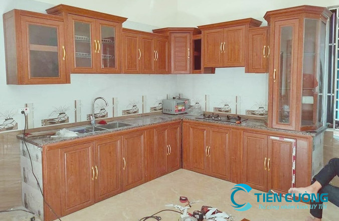 Tủ bếp nhôm kính chống ẩm chống mối mọt hiệu quả